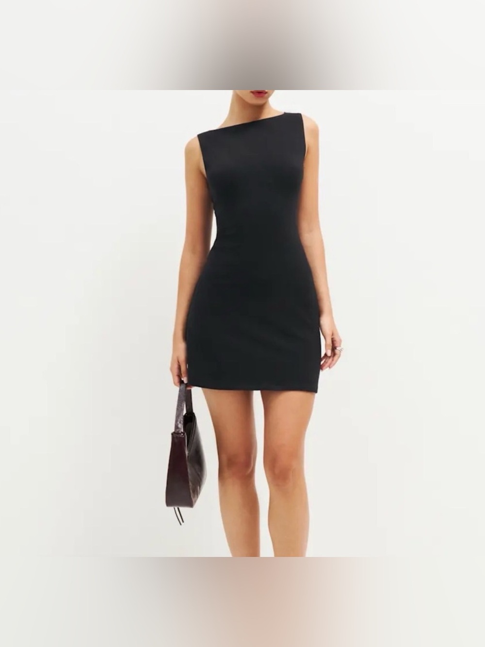 REFORMATION Nataly Knit Black Dress NWT